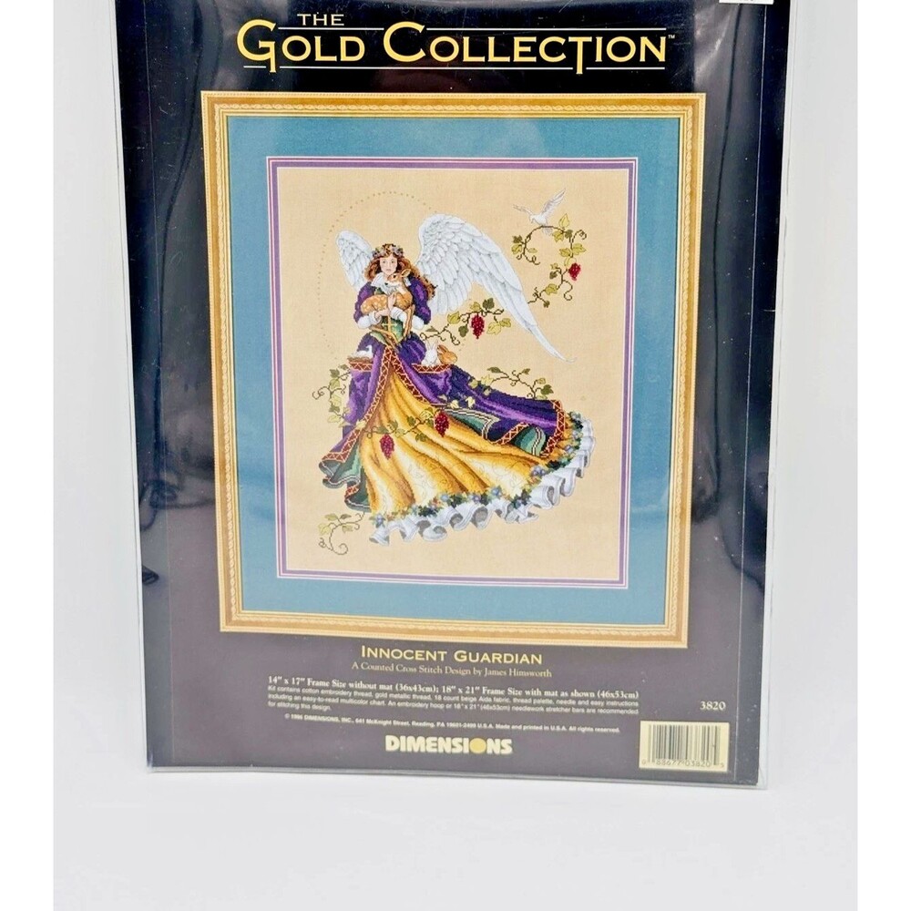 Dimensions Gold Collection Innocent Guardian Cross Stitch Kit 3820 New 1996